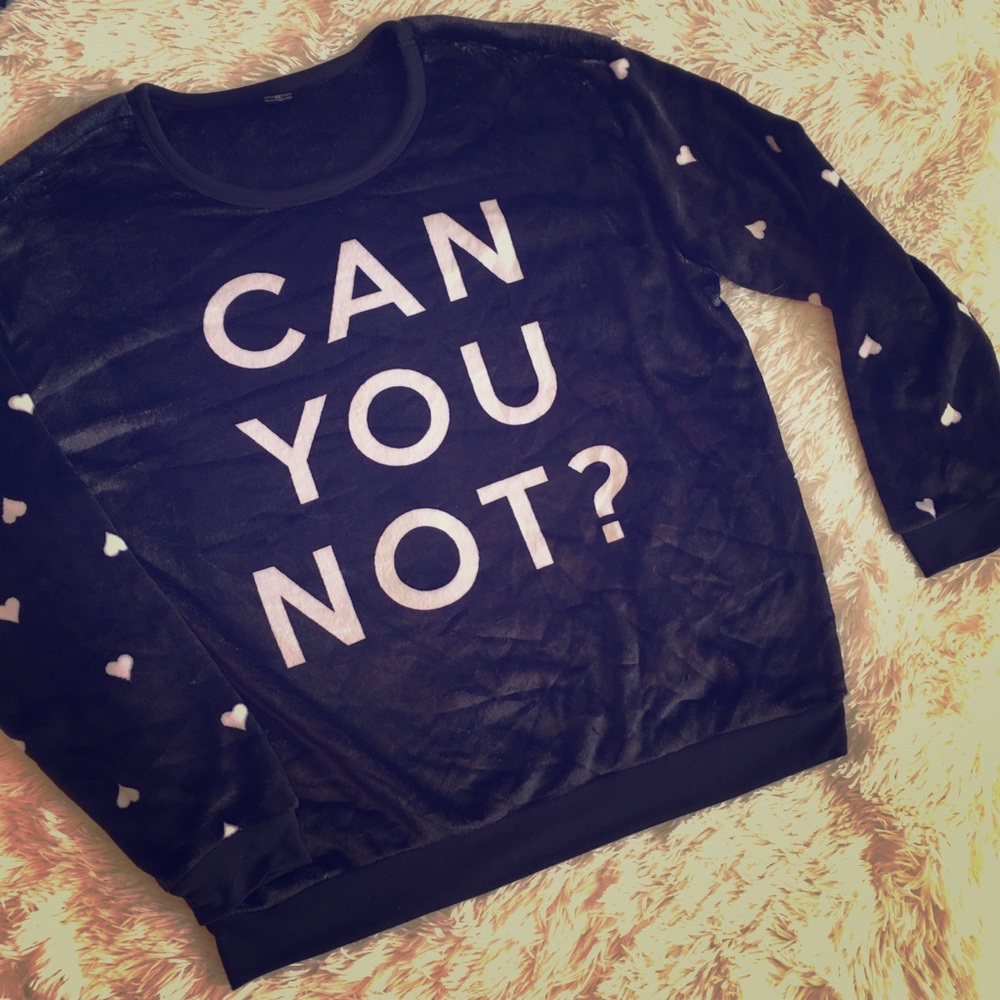 “Can you not?” Soft & fuzzy pullover || size 2X